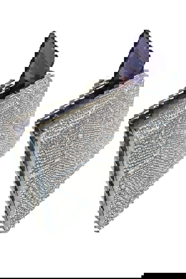 Paulo Due Abstract Diamante & Rhinestone Clutch Bag