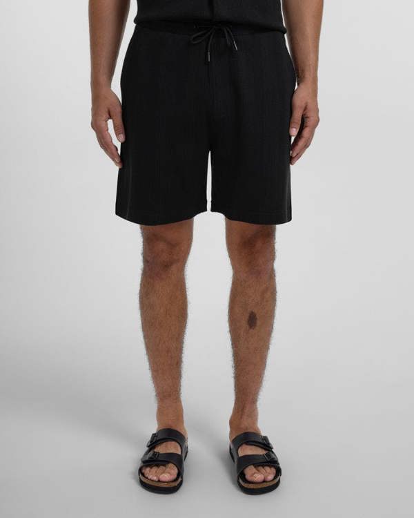 Steel & Jelly Charlton - Stripe Jacquard Waffle Shorts