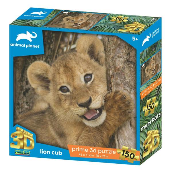 Prime 3D Puzzles Prime 3D Animal Planet Lion Club 150 Piece Puzzle