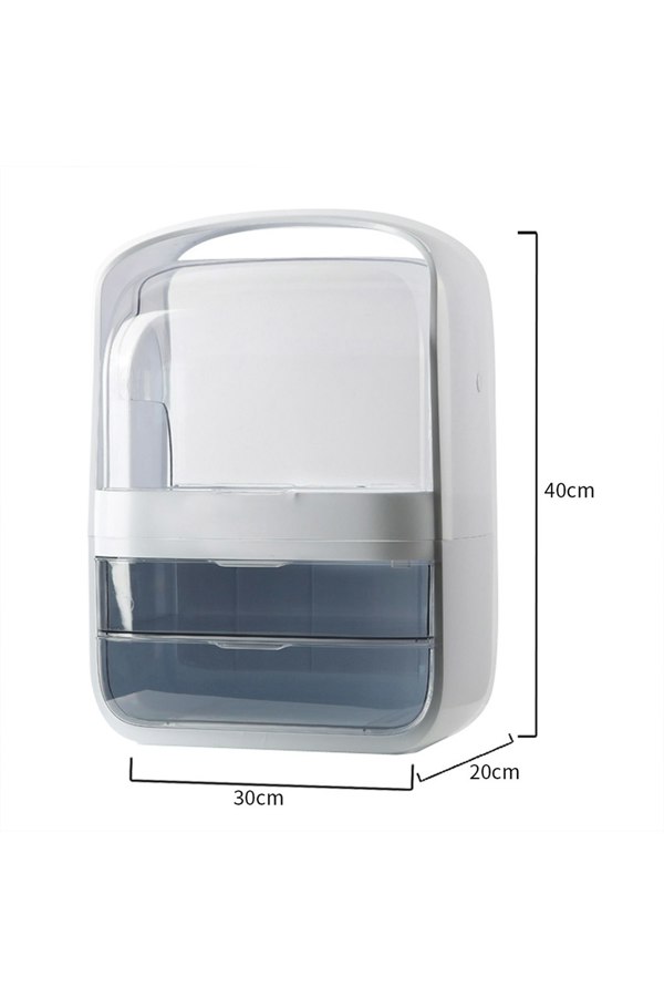 Living and Home 40CM Modern Dustproof Storage Box Portable Dressing Case