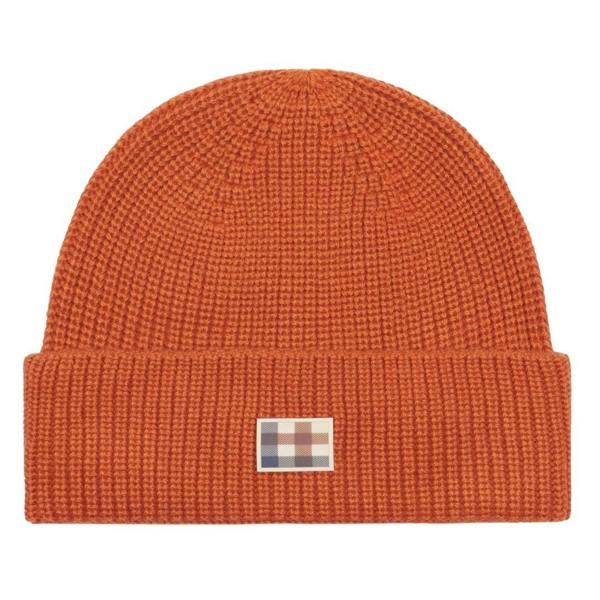 Aquascutum Unisex Adult Active Wool Blend Beanie - Rust Orange - 