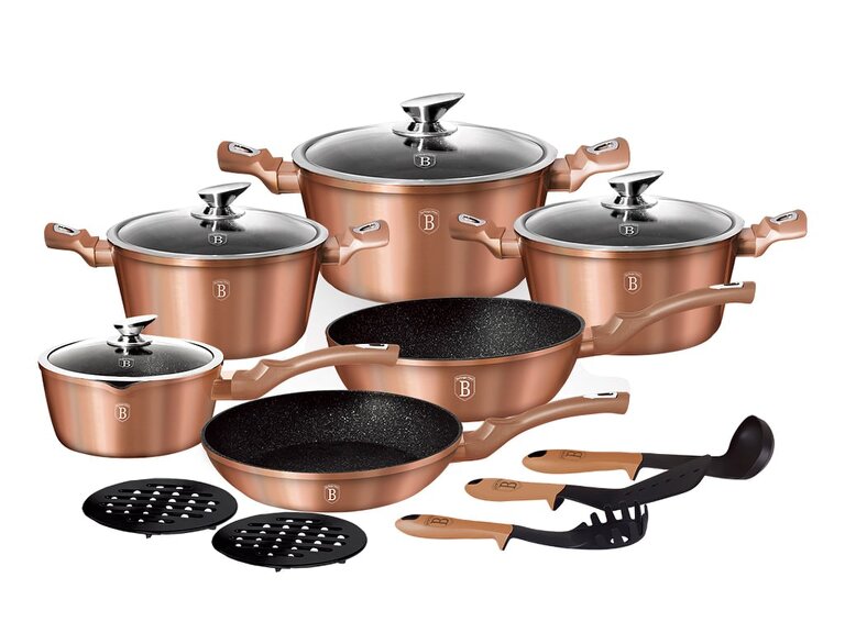 Berlinger Haus Cookware Set Berlinger Haus BH1224 Rose Gold