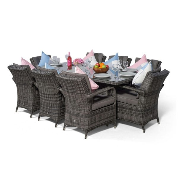 Giardino Arizona Rectangular 8 Seater Rattan Patio Dining Set