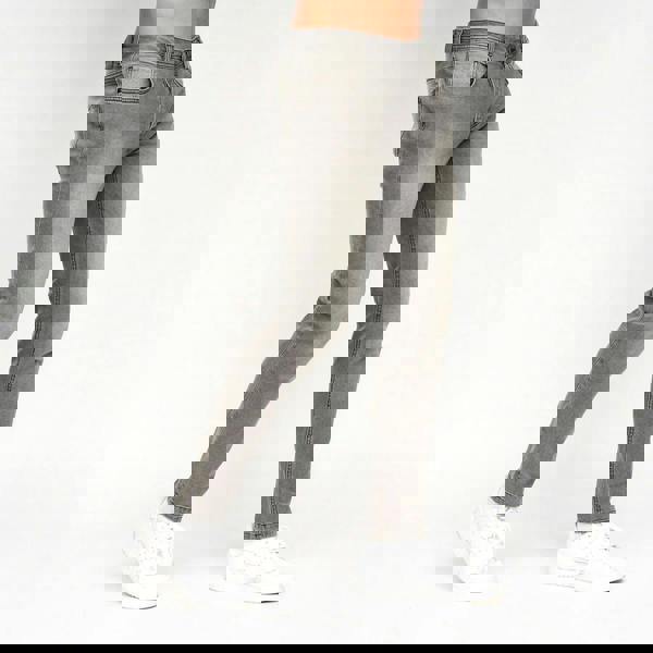 Crosshatch Mens Sheldons Slim Jeans - Light Grey - 