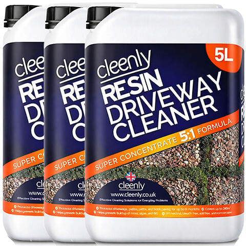 Cleenly Resin Driveway Cleaner Simply Spray and Walk Away Free From Bleach Concentrated 15L