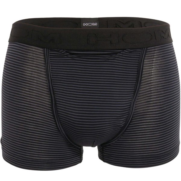 Hom Simon Stripe Modal Stretch HO1 Boxer Brief, Black