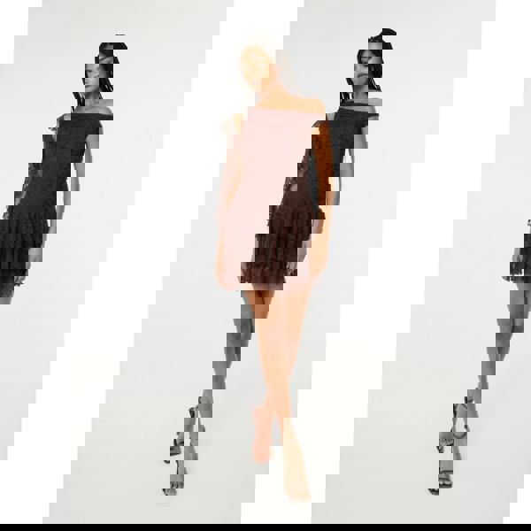 Pink Vanilla Lace Ruffle Dress