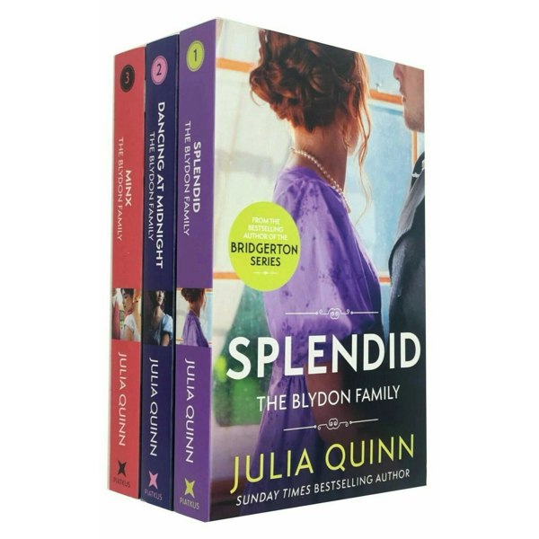 Julia Quinn Blydon Family Saga 3 Book Set (Splendid, Dancing At Midnight, Minx)