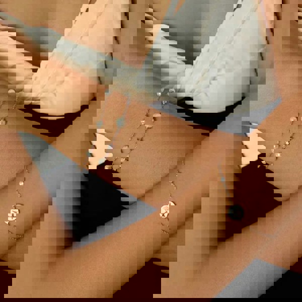 Ania Haie Miss Dainty Sterling Silver Shell Pearl Bracelet B065-01H