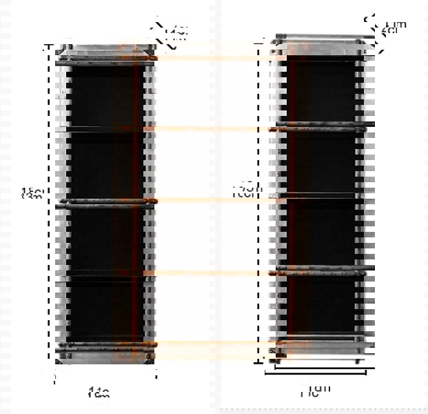 AF55 Aviator Bookcase, Loft Style-Weilai Concept-Weilai Concept
