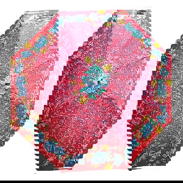 Trespass Womens/Ladies Peace Floral Folding Umbrella - Black/Pink - 