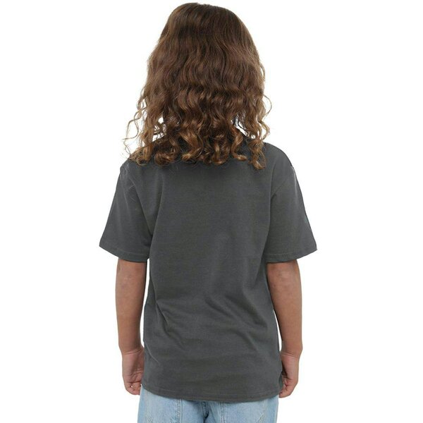 K-Pop Demon Hunters Childrens/Kids Jinu Flaming Heart T-Shirt - Charcoal
