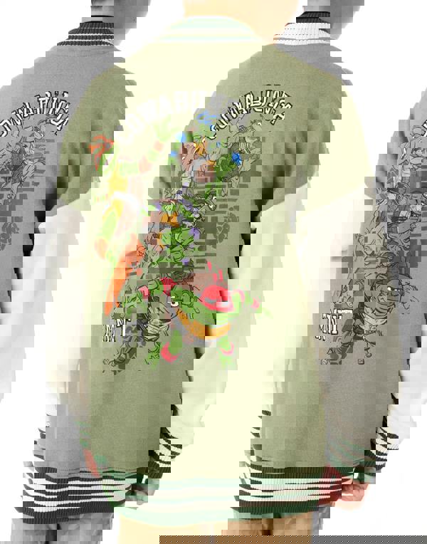 Teenage Mutant Ninja Turtles Boys Green Cowabunga Varsity Jacket