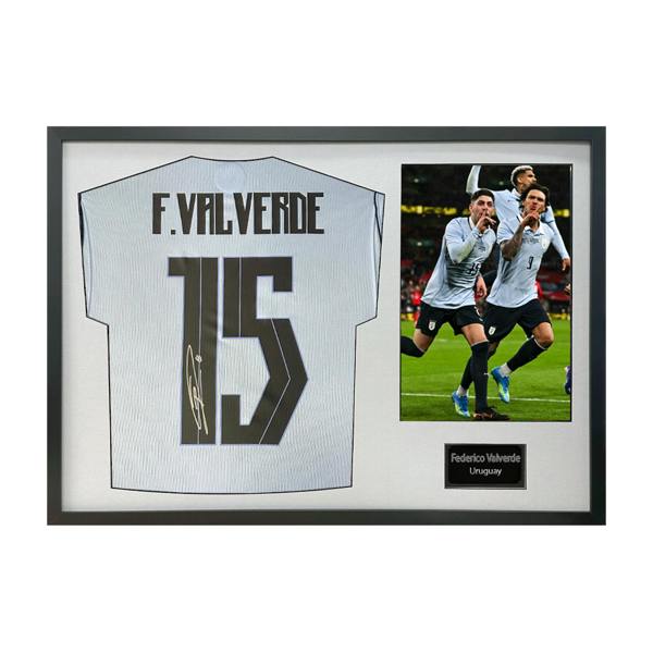 Federico Valverde Signed Uruguay Classic Frame