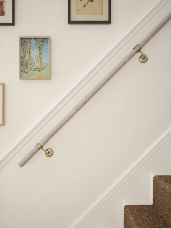 Handrails Direct Wappenbury Grey Straight Flight Handrail
