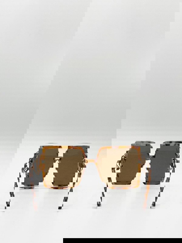 SVNX Oversized Square Sunglasses With Temple Frame Detail