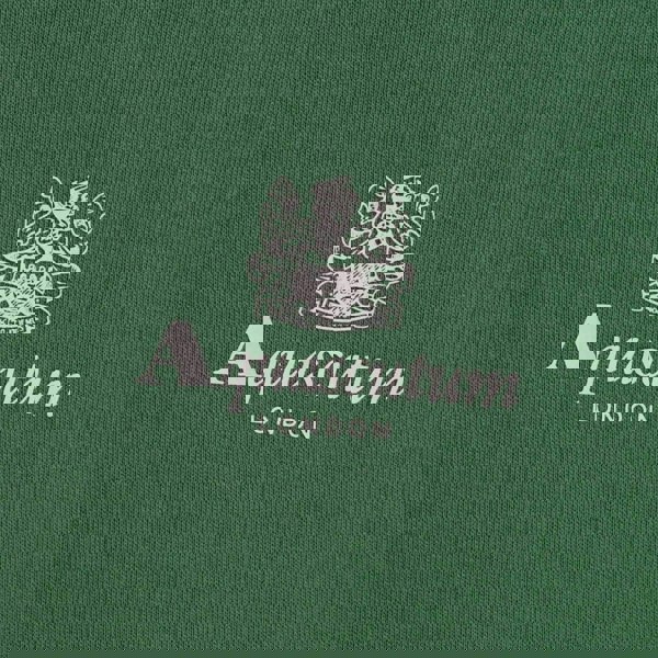 Aquascutum ACTIVE SMALL LOGO HOODIE FW23 SW002 27 Green Hoodie Mens XL