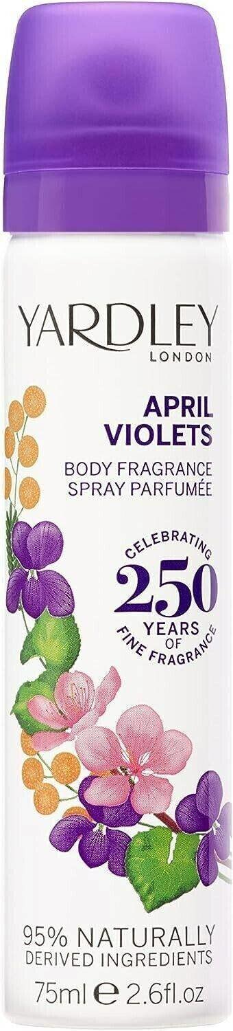 Yardley April Violets 75ml Body Spray For Her