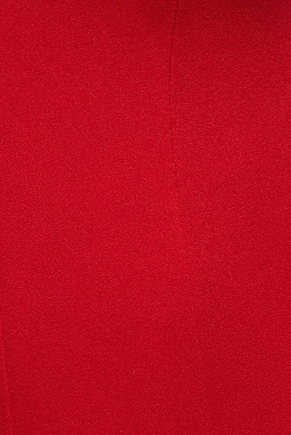 Capped Sleeve V Neck Pleated Fit & Flare Maxi Dress - Red DR5117