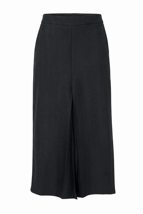 WOVCOR High Waist Midi Pencil Skirt with Front Slit