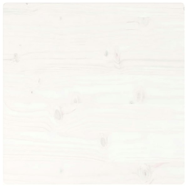 Berkfield Table Top White 40x40x2.5 cm Solid Wood Pine Square