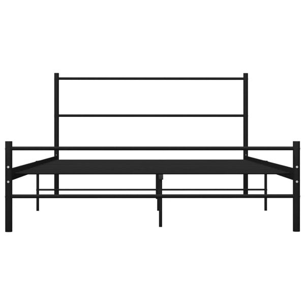 Berkfield Bed Frame Black Metal 120x200 cm