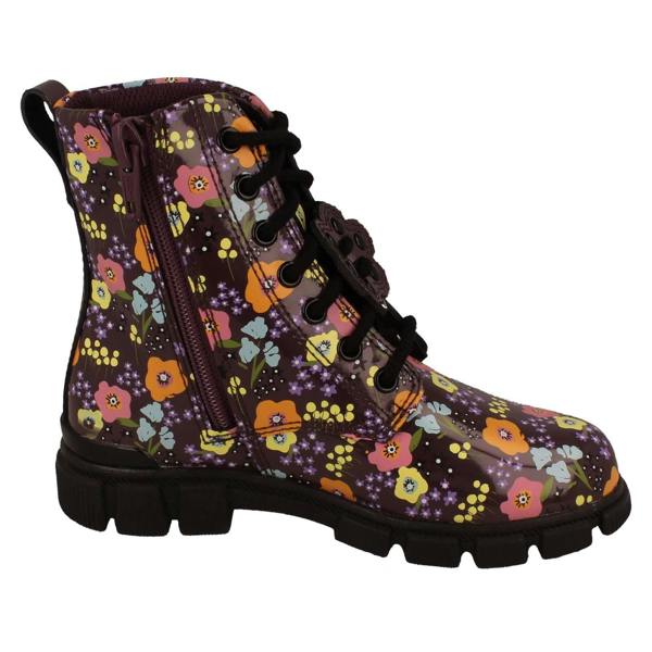 Clarks Girls Clarks Floral Pattern Ankle Boots Evyn Top K