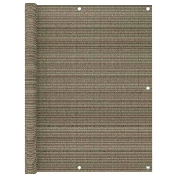 Berkfield Balcony Screen Taupe 120x500 cm HDPE