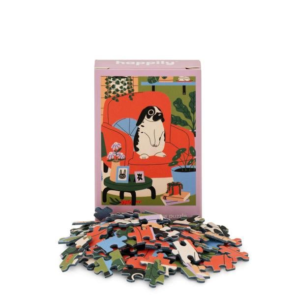 Happily Puzzles Rabbit - 99 Piece Mini Jigsaw Puzzle