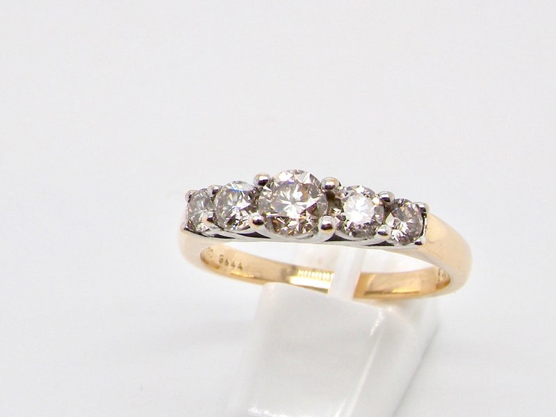 Vintage Tom A five stone diamond ring