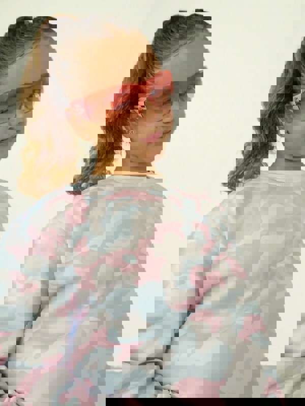 Beat Girlz Club Acrobat Crew Sweat -  Miami Pink Camo