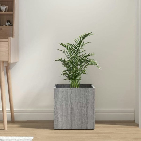 Berkfield Planter Box Grey Sonoma 40x40x40 cm Engineered Wood