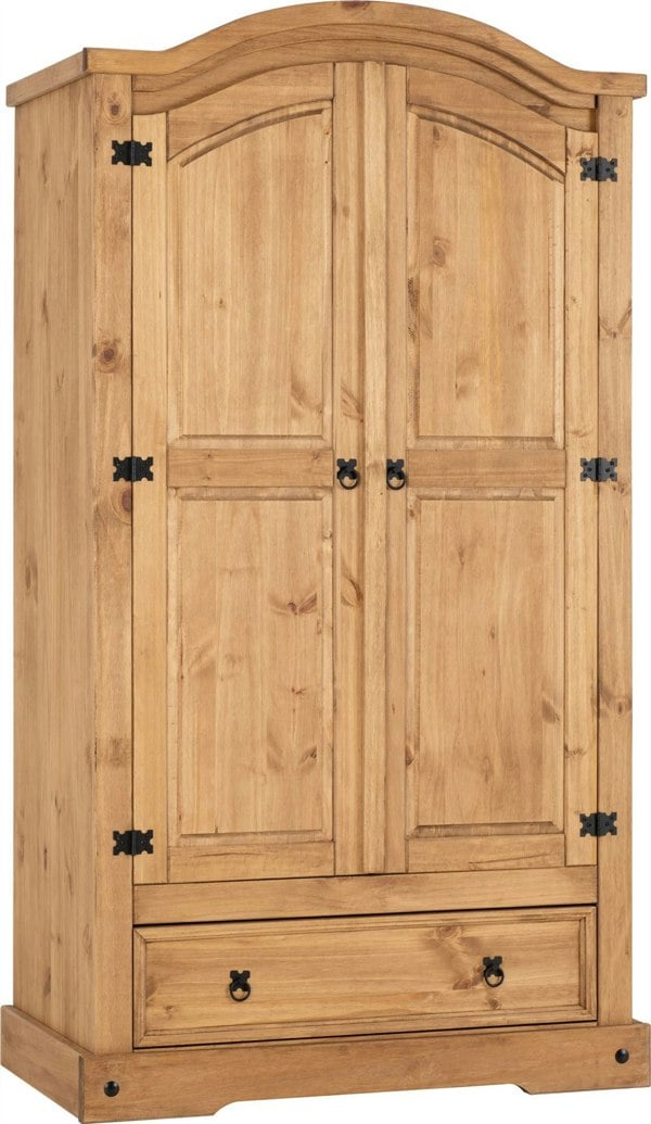 Seconique Corona 2 Door 1 Drawer Double Wardrobe