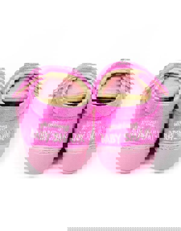 Baby Shark Girls Pink Best Shark Friend Ever Velcro Loafer Slippers