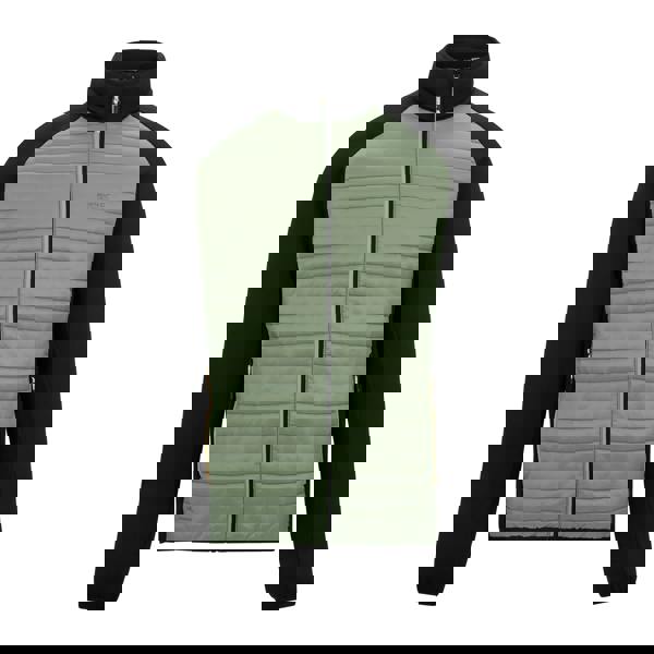 Regatta Mens Clumber Hybrid Jacket - Light Sage/Black