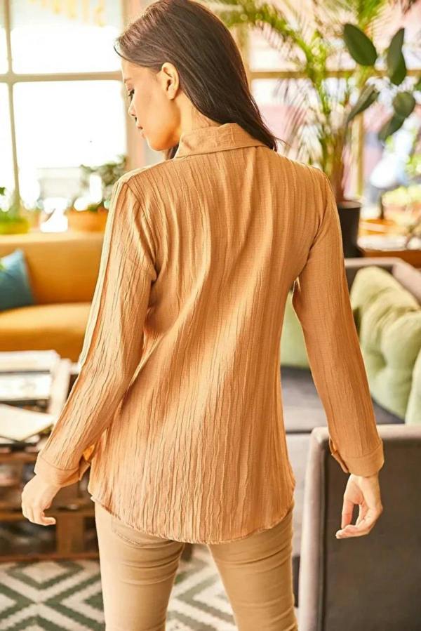 Hoxton Gal Jacquard Textured Woven Shirt