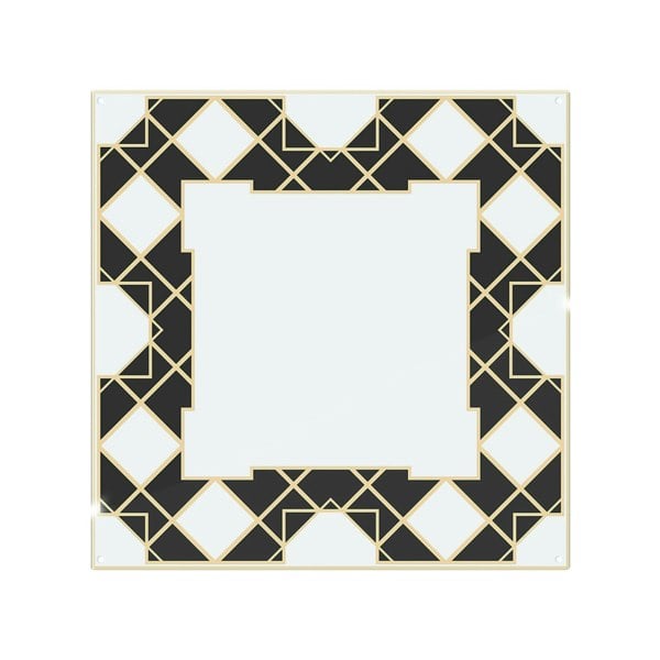 Benjamin Tate Design Art Deco Diamond Border Splash Back