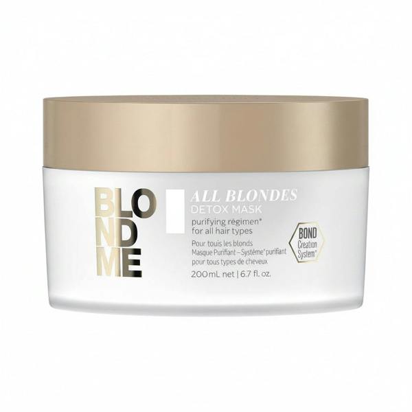 BlondMe detox mask jar on a white background