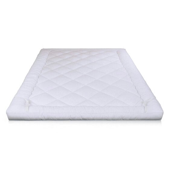 Neo King Size Mattress Topper Soft Memory Foam Plush Bounce Fibre Breathable Diamond Quilted Fabric AntiSlip Corner Straps Secure Fit All Bed Sizes