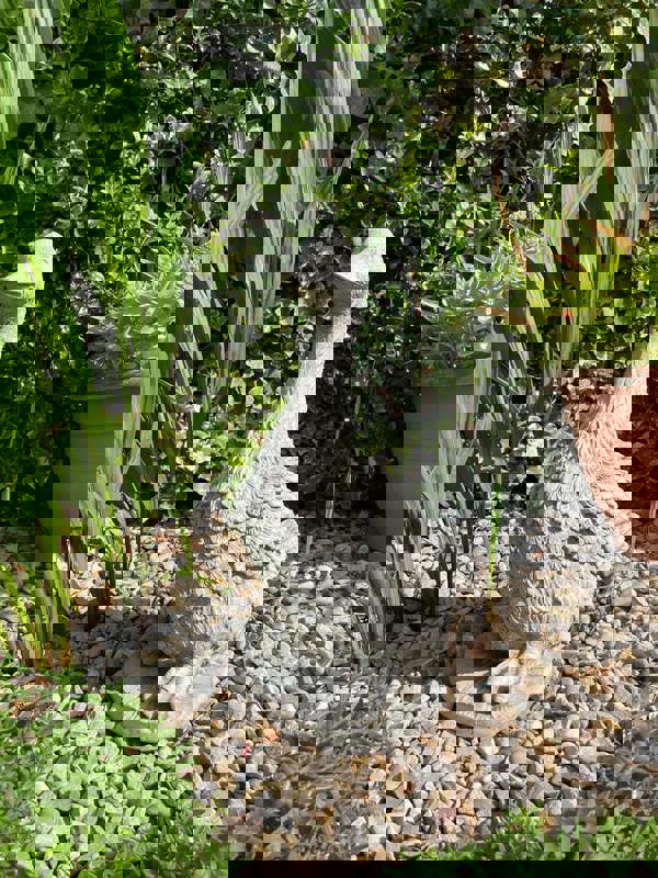 Detailed Stone Cast Goose Ornament