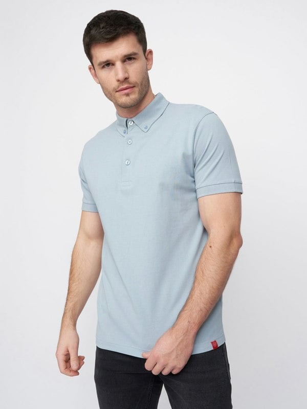 Duck and Cover Chilltowns Polo - Light Blue