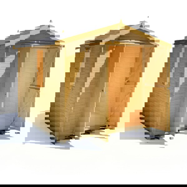 Shire Bradley 9x9 Log Cabin 19mm interlock Cladding - Best Shed