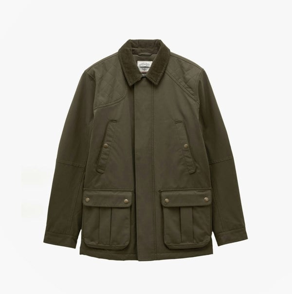 Joules Farleigh Mens Waterproof Midweight Country Coat Green