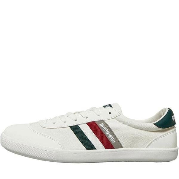 Lambretta Vulkan Mens Casual Smart Lace Up Canvas Pump Trainers