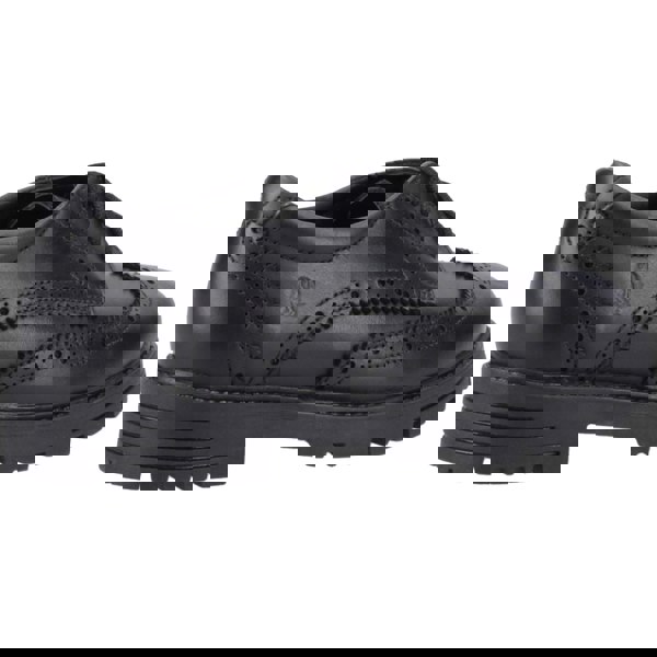 Hush Puppies Maxine Senior Leather Girls's Black Brogues