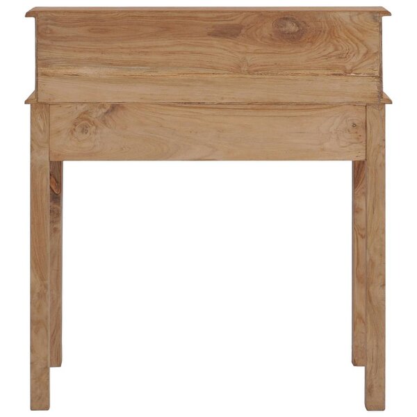 Berkfield Desk 90x50x100 cm Solid Teak Wood
