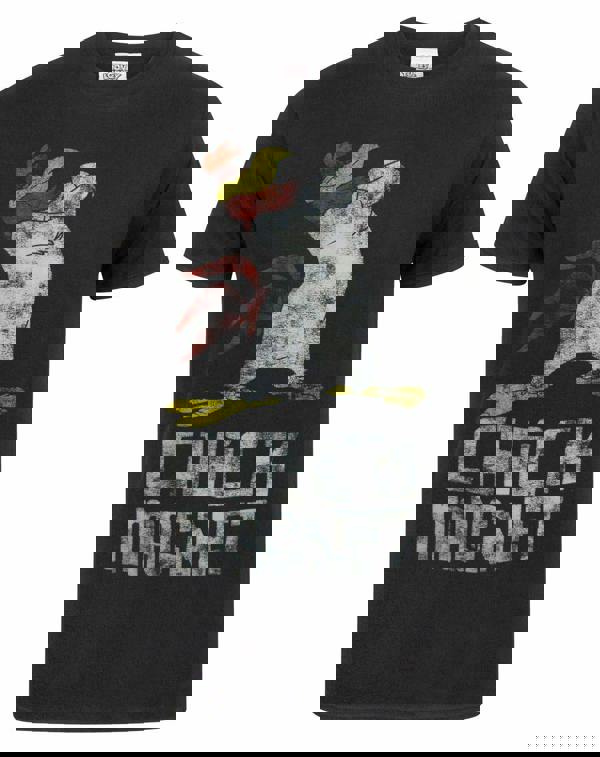 Looney Tunes Mens Black Foghorn Leghorn Short Sleeved T-Shirt