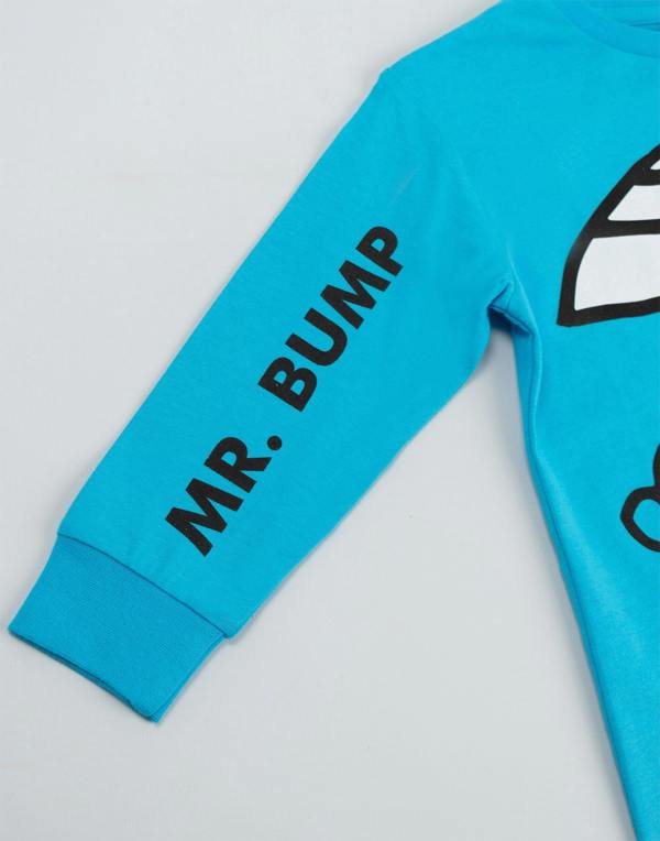 Mr. Men & Little Miss Boys Blue Mr Bump Long Sleeve Long Leg Pyjama Set
