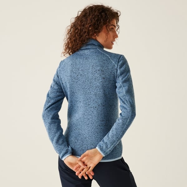 Regatta Women's Newhill Marl Full Zip Fleece Jacket - Coronet Blue / Clear Sky