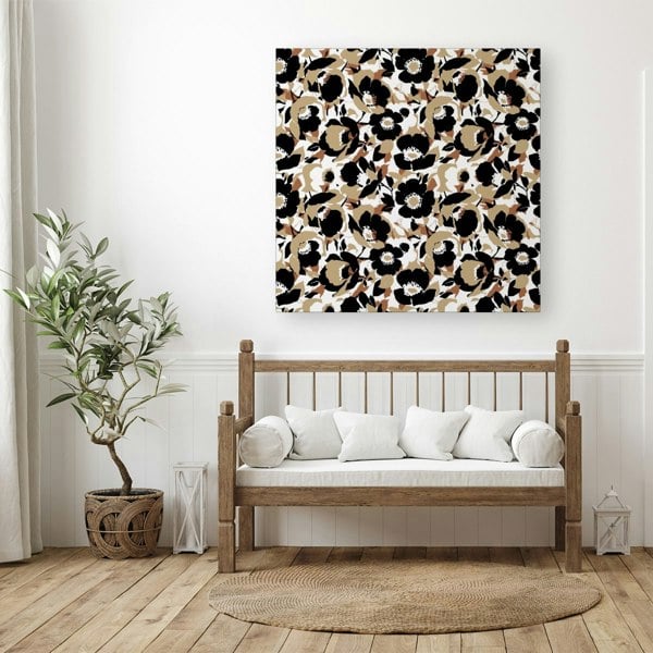 Warren Reed Modern Flower Pattern Canvas